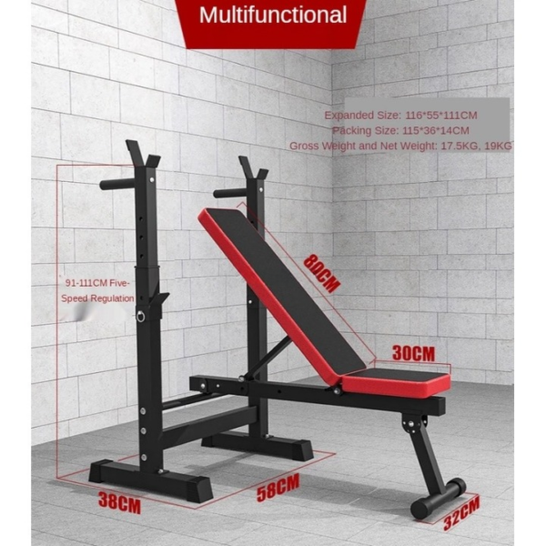 Foldable multifunctional dumbbell bench Home gym fitness - Image 3
