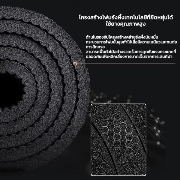 KAISER เสื่อโยคะ หนาพิเศษ 10 mm. พร้อมถุงตาข่ายเก็บเสื่อ - Image 2