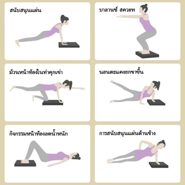 แผ่นโฟมฝึกการทรงตัว โยคะพิลาทิส แผ่นรองเข่าศอก Balance Pad - Image 2