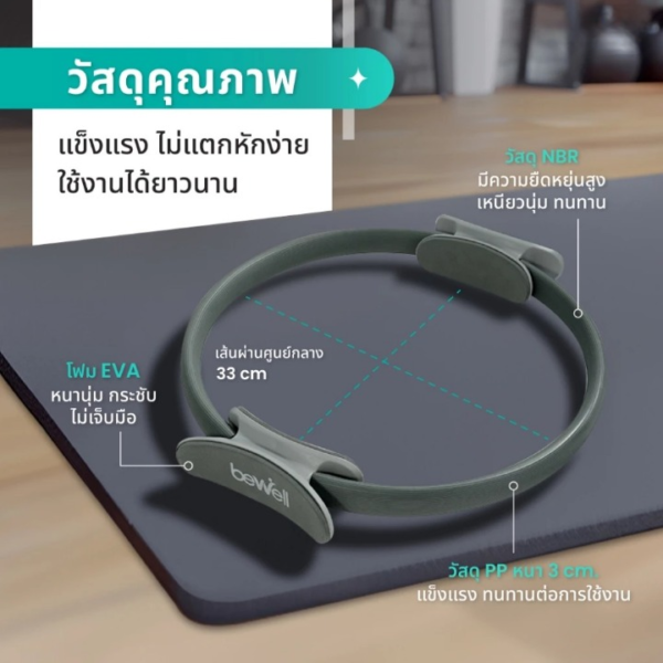 Bewell Pilates Ring ห่วงพิลาทิส ห่วงโยคะ - Image 3
